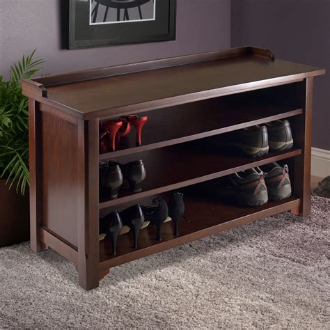 shoe rack bench entryway